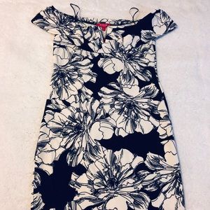 Black/White Floral Dress